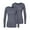 Pewter, variant on Adar Underscrubs for Women 2 Pack - Long Sleeve Underscrub Comfort Tee