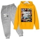 thumbnail image 3 of Sudadera con capucha y pantalones para niños de Grand Theft Auto V GTA 5, conjunto de 2 piezas, ropa de dibujos animados para niños pequeños, trajes para niños y niñas, 3 of 5