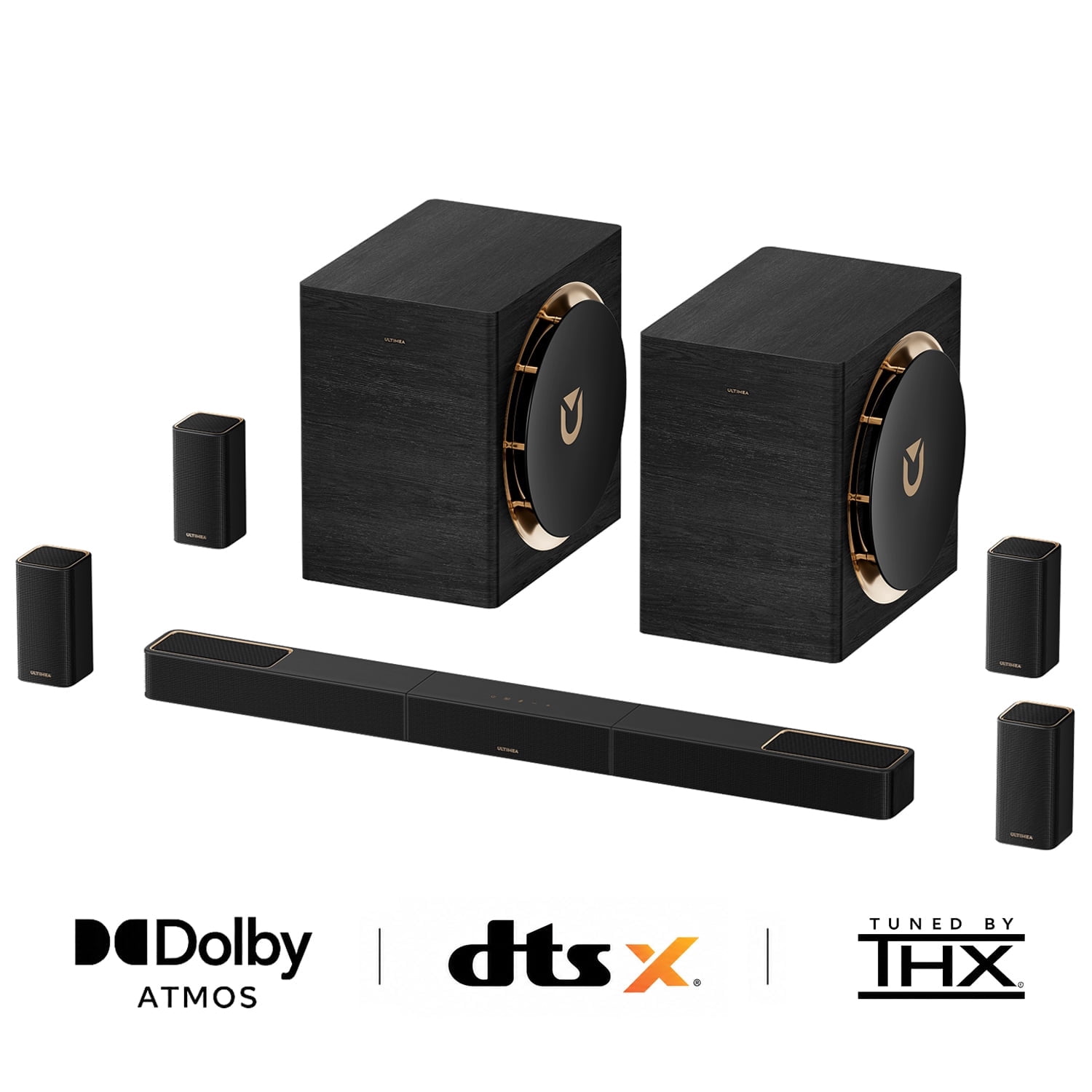 TCL, Alto 8 Plus Sound Bar, TS8212, 39-inch Black Dolby Atmos