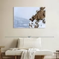 thumbnail image 2 of Elephant Stock Winter Bighorn Sheep Wall Art - Horizontal Canvas Wall Art - Living Room Wall Decor - Animal Canvas - White And Brown Decor - 39" x 26", 2 of 8