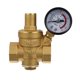 thumbnail image 1 of UKCOCO 1 válvula reguladora reductora de presión de agua de latón ajustable de alta resistencia DN20 con medidor de presión de agua, estilo aleatorio, 1 of 5
