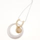 thumbnail image 3 of Collar geométrico Zulema de cadena Redonda oro, 3 of 8