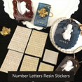 thumbnail image 2 of Uppercase Letter Glitter Numbers Stickers Self-adhesive 26 Letters Diy Decor, 2 of 5