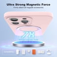 thumbnail image 3 of for iPhone 14 Pro Max Case with Magnetic Ring Stand Silicone Phone Case 6.7" for Women Men [Compatible with MagSafe][Full Camera Protection][Military-Grade Drop Protection], Pink, 3 of 11