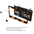 thumbnail image 5 of Autumn Pumpkin and Leaves License Plate Frames Universal Aluminum Tag Holder Cover with 2 Holes Screws for Front Rear Car Plate Decor 12x6 Inch for Women Men, 5 of 6