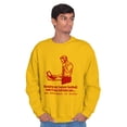thumbnail image 3 of Full Time Job Fantasy Football Sports Men's Crewneck Sweatshirt Brisco Brands S, 3 of 5