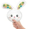 Spotted Bunny Head Mini Shape (Air-Fill Only) Foil Mylar Balloon - Party Supplies Decorations