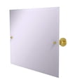 thumbnail image 2 of Allied Brass AP-93 Frameless Landscape Rectangular Tilt Beveled Edge Wall Mirror, Polished Brass, 2 of 3