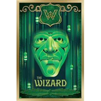 Wicked - The Wizard Wall Poster, 14.725" x 22.375" Framed