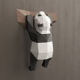thumbnail image 2 of Lindo Panda 3D modelo de papel DIY Animal Papercraft figuras de acción rompecabezas niños regalo decoraciones montadas en la pared, 2 of 8