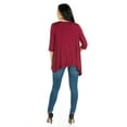 thumbnail image 3 of 24/7 Comfort Apparel Women's Elbow Length Sleeve Open Cardigan, 3 of 4