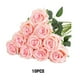thumbnail image 3 of Arreglo de ramo de rosas de tallo largo ligero Yuarrent flores artificiales para regalo de fiesta de boda decoraciones de Halloween Rosa claro, 3 of 6