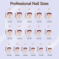 thumbnail image 4 of Gel Nail Tips Misssix French, 160 piezas, arte de uñas cortas y cuadradas, 4 of 6