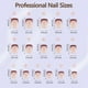 thumbnail image 4 of Gel Nail Tips Misssix French, 160 piezas, arte de uñas cortas y cuadradas, 4 of 6