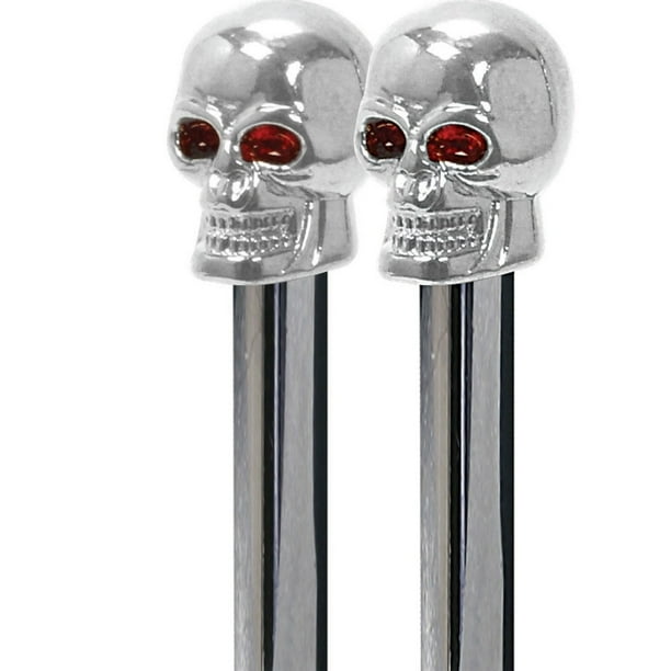 PM347C Chrome Skull Door Knob, Universal fit. By Bully