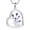 Heart Tulips, variant on Violet Cross Necklace 925 Sterling Silver Violet Flower Cross Necklace Birth Flower Jewelry Gifts for Women Mom Her