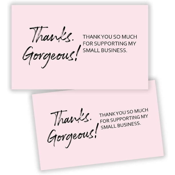30 Gracias por apoyar mis pequeñas tarjetas de visita, tarjetas de agradecimiento, tarjetas de agradecimiento rosas
