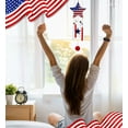 thumbnail image 5 of CoTa Global USA Flag Star Wind Chime - American Flag Patriotic Indoor or Outdoor Windchime Home Decor with Hanging Bells, Handcrafted Glass and Metal Wind Chimes for Yard, Garden, Porch - 28.7 Inches, 5 of 7