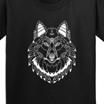 thumbnail image 4 of Inktastic Tribal Wolf Head Youth T-Shirt, 4 of 5