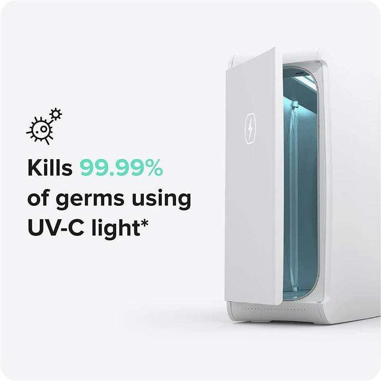 HomeSoap Large Capacity UV Light Sanitizer Charger Phonesoap White