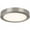 Warm White 2700K, variant on Satco 1-Light Brushed Nickel Transitional Dimmable Flush Mount Light for Bathroom, Kitchen, Hallway