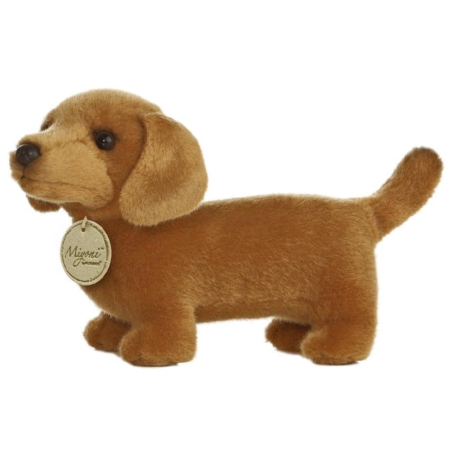 Peluche Aurora Miyoni Perro Salchicha Café 10 cm