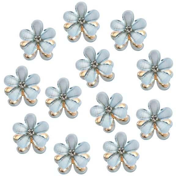 12 Pcs Mini Hair Claw Clips, 2.1cm Diamond Hair Clips, Cute Flower Non-Slip Hair Pins