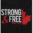 thumbnail image 2 of Canada Strong And Free Maple Leaf Men's Graphic T Shirt Tees Brisco Brands S, 2 of 4