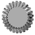 thumbnail image 1 of The Urban Port UPT-226277 32 in. Contemporary Floating Wall Mirror with Designer Frame, Silver, 1 of 5