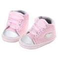 thumbnail image 2 of baby girl shoes Canvas Shoe Heart shape first walk, 2 of 7