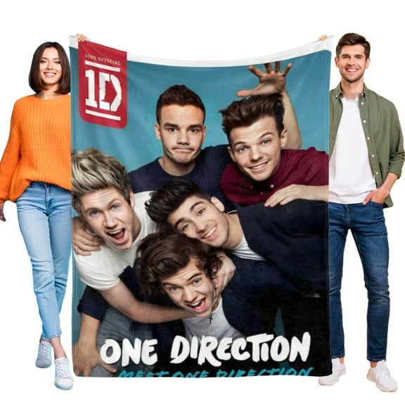1D One Direction Kids Adults Throw Blanket Gifts for Fans Lover Girls Boys Women Present Hoodie Him Bed 50"x40"