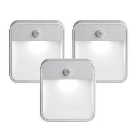 

3PC LED Wireless PIR Auto Motion Sensor Infrared Night Light Cabinet Stair Lamp Fragarn