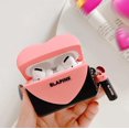 thumbnail image 5 of GHSDFBB Compatible with AirPods Case, Shock-Absorbing Protective Silicone Case with Keychain -Cute Pink Heart Shape Design for Girls & Women, 5 of 5