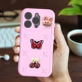 thumbnail image 3 of Allytechgroup Kids Case for iPhone 16 Pro, Cute EVA Foam Cover with 3D Cartoon Charms, Shockproof Soft TPU Protective Case for Girls Boys Slim Anti-Scratch Bumper for iPhone 16 Pro, Pink, 3 of 6