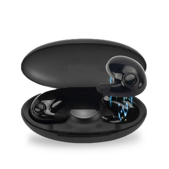 Aggxpf Wireless Bluetooth Sleep Earphones, Noise Cancelling Earbuds for Side Sleeper, Small Bluetooth Headphones for Work, Sports (Black)