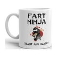 thumbnail image 2 of Fart Ninja Silent and Deadly Coffee Tea Ceramic Mug Office Work Cup Gift, 2 of 3
