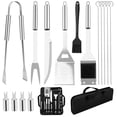 thumbnail image 5 of 15 Pcs Stainless Steel Grill Utensils Set, BBQ Tools Set with Storage Bag Grilling Accessories for Outdoor Cooking, 5 of 11