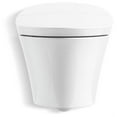 thumbnail image 4 of KOHLER K-76395-0 Veil Intelligent Wall Hung Toilet and Actuator Plate, Smart Toilet with Bidet Built in, Less in-Wall Tank, White, 4 of 7