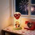 thumbnail image 6 of Valentines Day Heart-shaped Preserved Flower Night Light - Decorations 2026 & Valentine's Day Gifting, Decorative Table Lamp for Restaurant/Bedroom/Bar, for Women on Anniversary, 4.33*8.66in, A, 6 of 6