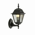 thumbnail image 3 of (2 pack) Mainstays 13.5" Classic Black Outdoor Coach Wall Light, Clear Glass Lens, Bulb Not Included, 3 of 12