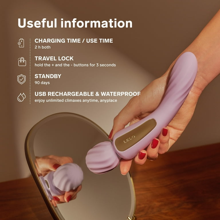 LELO SWITCH Double Ended Vibrator For Women With 12 Pleasure Settings, Soft  Pink