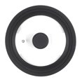 thumbnail image 1 of tssuouriy Transparent Glass Pot Lid Handle Anti Scalding Easy To Clean Kitchen Accessory Kitchen Pot Coverl black 28-30-32, 1 of 6