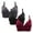 Gray Womens Bras, variant on 3 Packs Womens Wireless Bras BC Cup Push Up Bra for Women Padded Full Coverage Comfortable Underwear Bralettes