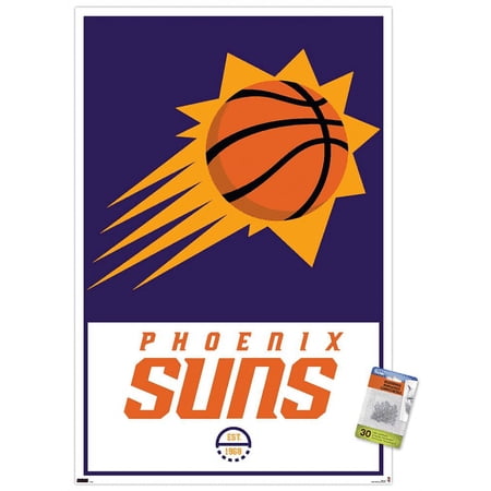 NBA Phoenix Suns – Logo 21 Wall Poster with Push Pins 22.375 x 34