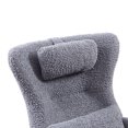 thumbnail image 5 of Modern Rocking Chair With High Backrest Nursery Swing, Comfortable Fabric Rocking Chair for Relaxation, 5 of 5