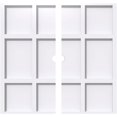 thumbnail image 1 of Ekena Millwork CMP32RK2-02000 32 Po OD x 2 Po ID Carré Rubik Architectural Grade Médaillon de Plafond Contemporain PVC - 2 Pièces, 1 of 1