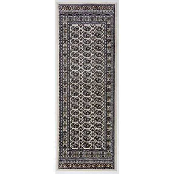 Antep Rugs Shahrazad CollectionRAGHADAN PALACE Oriental Runner Rug CREAM/BEIGE 2'7" X 7'6"