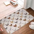 thumbnail image 4 of Sikiie Various Chicken Print Flannel Anti-slip Floor Mat 16x24in, Thickened Dustproof Entrance Door Mat Floor Mat for Kitchen, Bathroom, Laundry Room, 4 of 7
