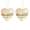 A-2PCS, variant on chaungfeng Sea Glass Friendship Decor - 3.14" Timeless Friendship Heart Keepsake - Christmas Pendant for Christmas Tree Hanging Ornaments, Sea Glass Art for Best Friends (1PCS Heart)