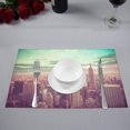 thumbnail image 2 of MKHERT New York City Skyline Manhattan NYC Placemats Table Mats for Dining Room Kitchen Table Decoration 12x18 inch,Set of 6, 2 of 4